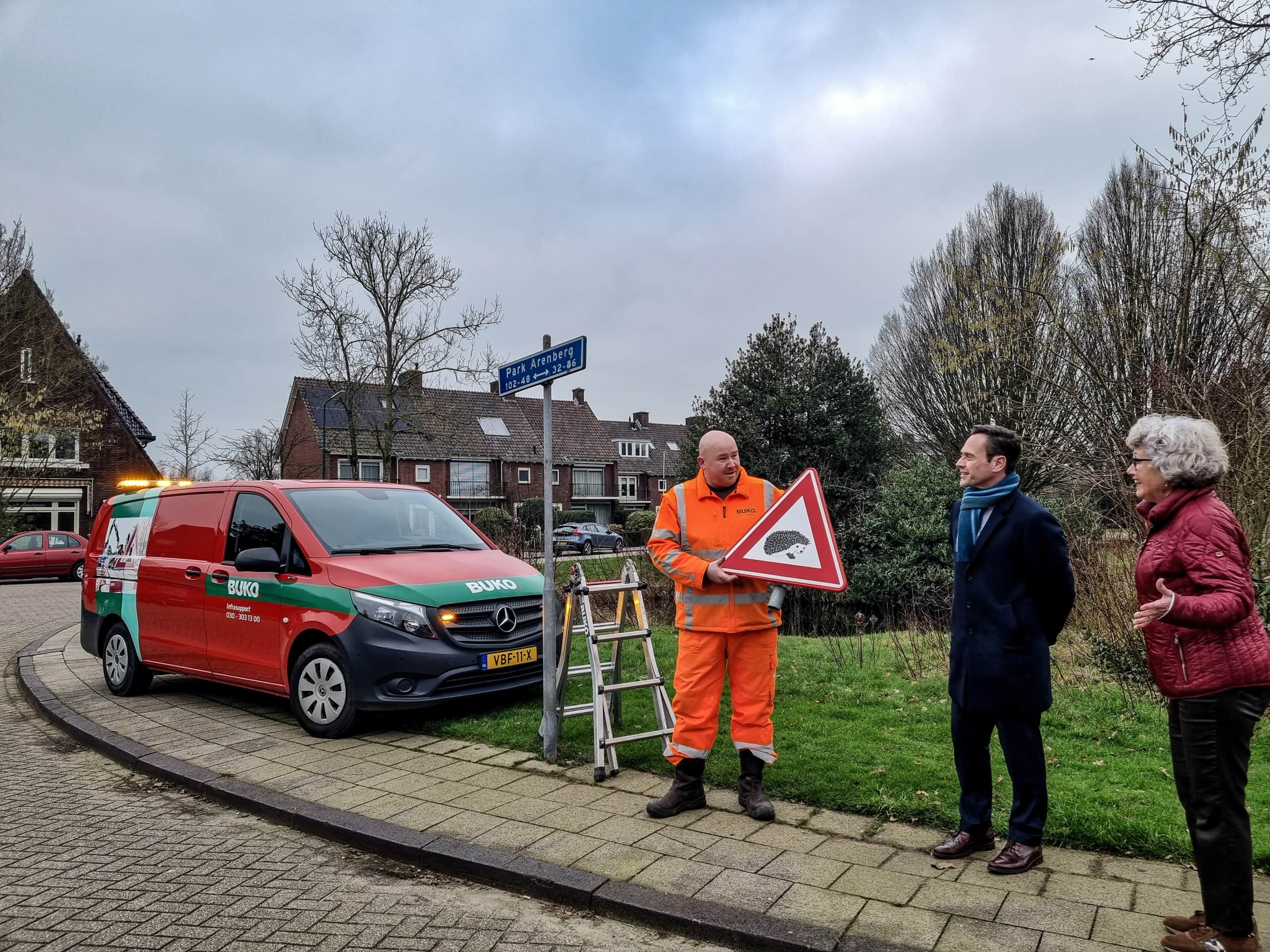 Nieuwe egelborden geplaatst in De Bilt